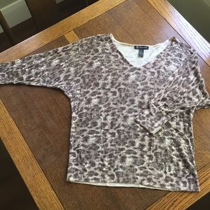 INC animal print top